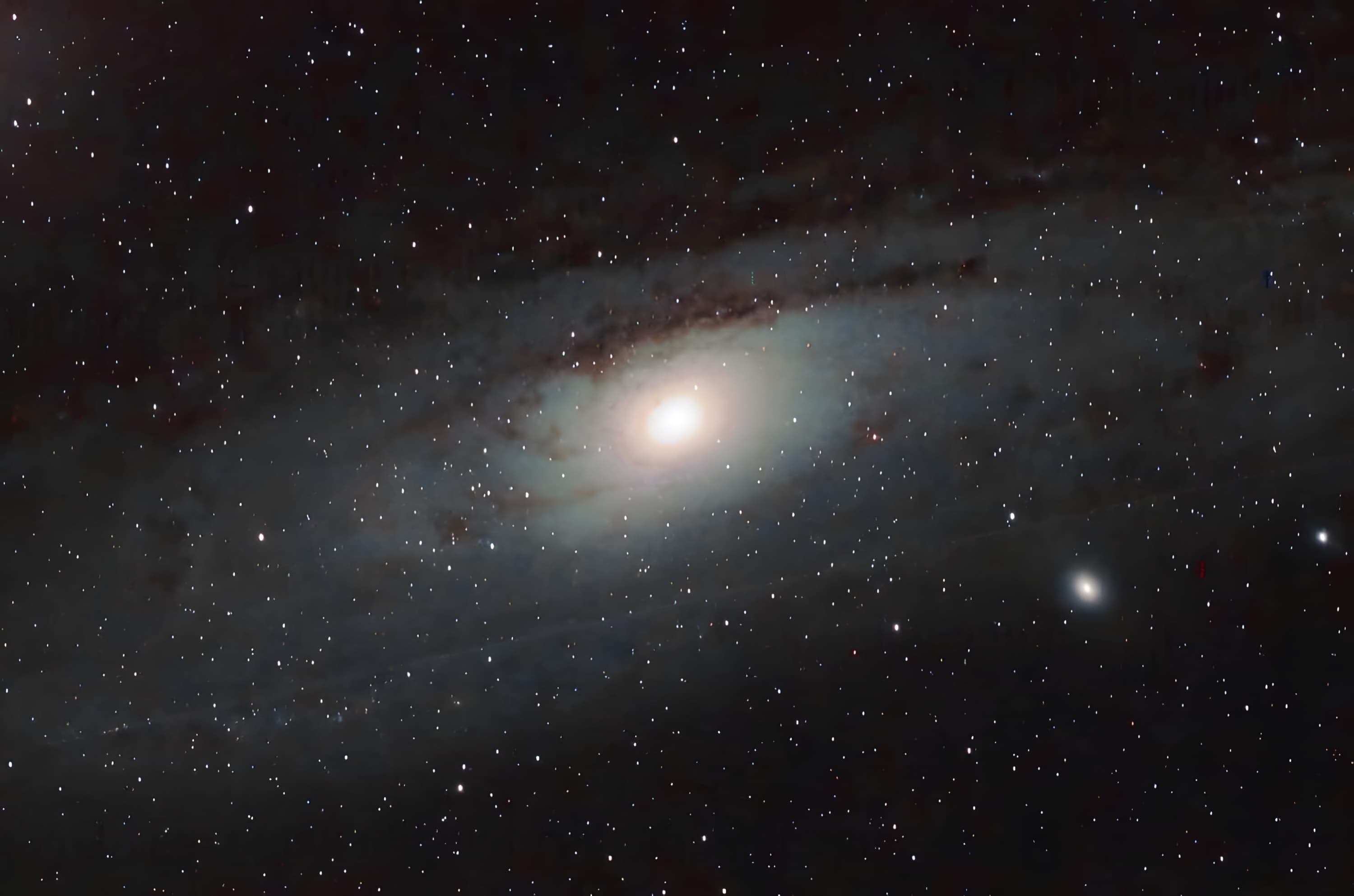 A galaxy in a dark sky