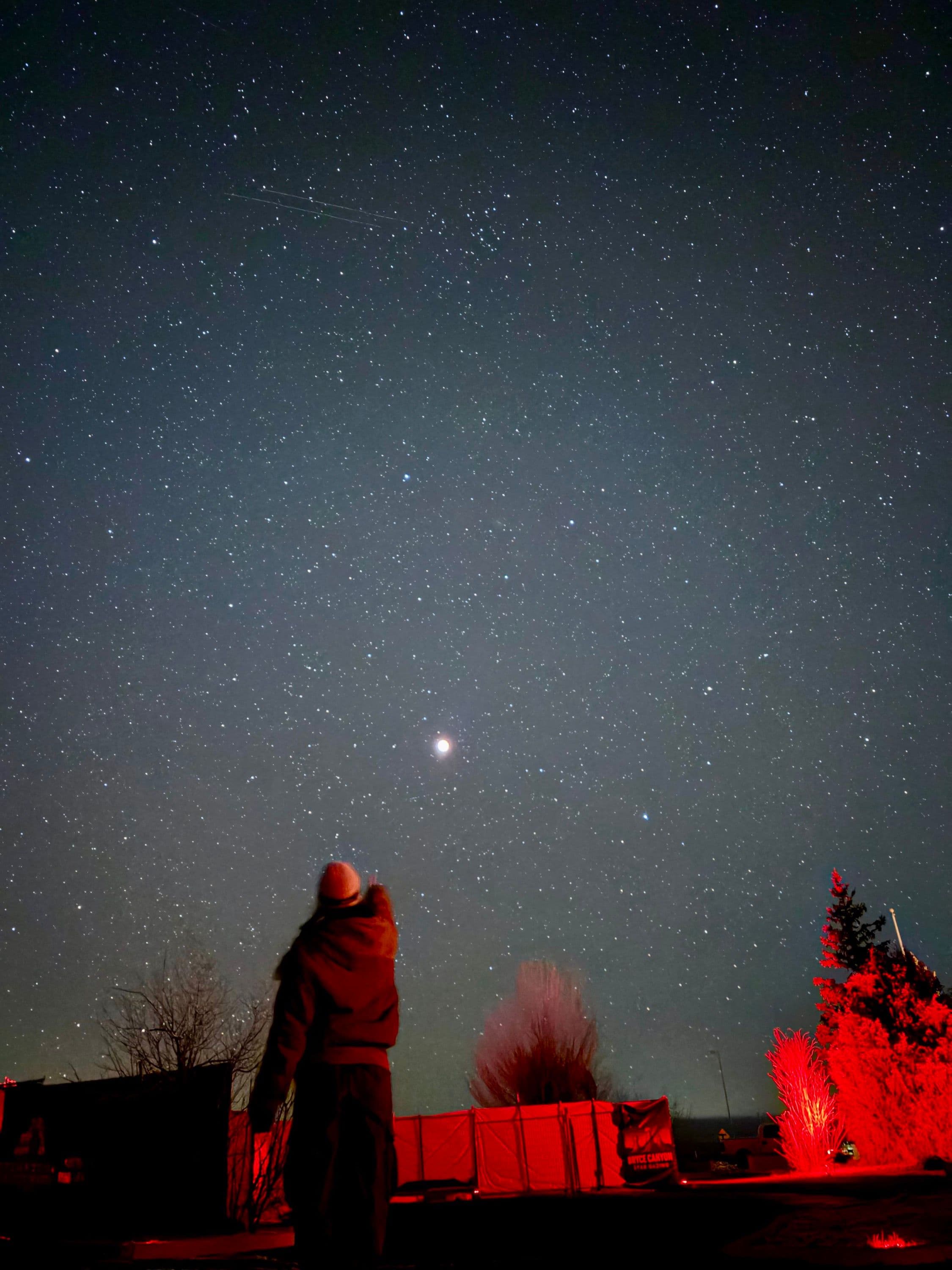 Watching the Blood Moon Through the Telescope
